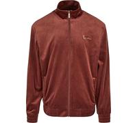 Karl Kani Chest Signature - Giacca in velluto da uomo, colore: Rosso, Colore: vinaccia, M