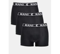 Karl Kani - Confezione da 3 boxer neri con fettuccia rétro-Nero W30