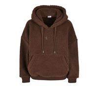 Karl Kani Damen KW223-058-2 Small Signature Teddy OS Hoddie S Dark Brown