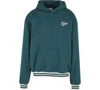 Karl Kani Felpa 'Cursive Varsity' verde scuro / bianco Uomo Karl Kani M