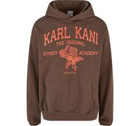 Karl Kani Felpa 'Street Academy' marrone scuro / arancione Uomo Karl Kani XXL