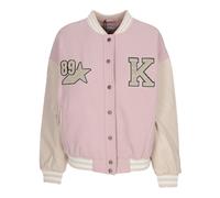 Karl Kani - Giacca College con Retro Patch Star Logo - - Jackets - Donna - Rosa - L