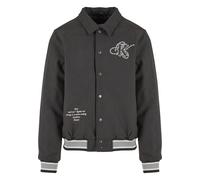 Karl Kani Giacca di mezza stagione grigio chiaro / nero / bianco Uomo Karl Kani L