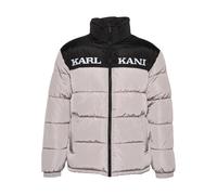 Karl Kani Giacca invernale 'Essential' grigio chiaro / nero / bianco Uomo Karl Kani S grigio chiaro / nero / bianco