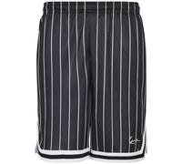 Karl Kani Herren KM-PS011-001-02 Small Signature Pinstripe Mesh Shorts L Black