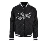 Karl Kani Herren KM231-040-2KK Varsity Padded Souvenir Jacket Light Black/White S Black