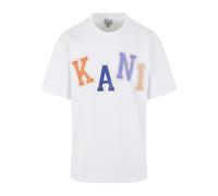 Karl Kani Herren KM241-057-1 Woven Signature Multicolor Logo Tee XS White