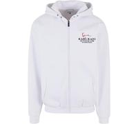 Karl Kani Herren KU241-001-1 Chest Signature OS Full Zip Hoodie S White
