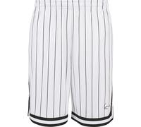Karl Kani Herren Small Signature Pinstripe Mesh Shorts L White
