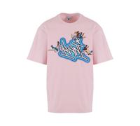 Karl Kani Maglietta 'Amor' blu chiaro / rosa / nero Uomo Karl Kani L blu chiaro / rosa / nero