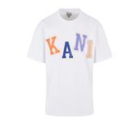 Karl Kani Herren KM241-057-1 Woven Signature Multicolor Logo Tee S White