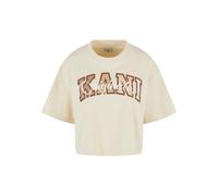 Karl Kani Maglietta crema / marrone / offwhite Donna Karl Kani M
