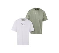 Karl Kani Maglietta 'Small Signature Essential' verde / bianco Uomo Karl Kani M