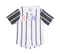 Karl Kani - Magliette Baseball a Righe Bianco/Nero - - Shirts - Uomo - Multicolore - L