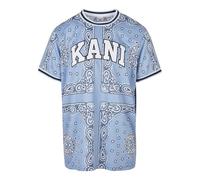 Karl Kani Men KM222-013-1 Serif Paisley Mesh Tee M Blue
