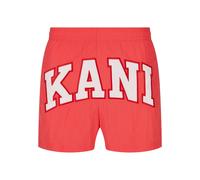 Karl Kani Pantaloncini da surf 'Serif' rosso / bianco Uomo Karl Kani S rosso / bianco