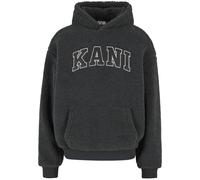 Karl Kani Serif Teddy Felpa con cappuccio, grigio, L