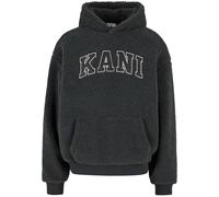 Karl Kani Serif Teddy Felpa con cappuccio, grigio, M