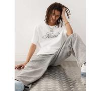 Karl Kani - T-shirt bianca con logo cromato-Bianco L