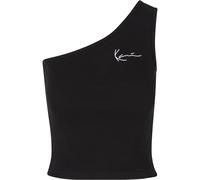 Karl Kani Damen KW-TP031-001-01 Chest Signature Essential Asymmetric Rib Top M Black