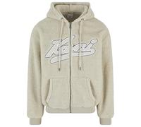 Karl Kani Varsity OS Teddy Ziphoodie unisex beige, Cream, M