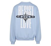 Karl Kani Woven Signature Resist Love Crew, azzurro, M