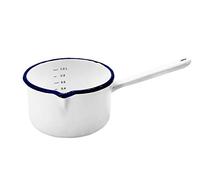 Karl Krüger 417/14HU Husum - Pentola smaltata, colore: Bianco