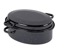 Karl Kruger Goose Roasters, con Coperchio a Goccia, 34 cm, Colore: Nero