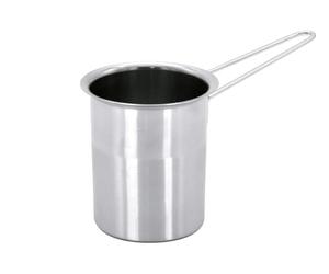 Karl Kruger schiumalatte con Manico in Metallo, Argento