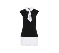 Karl Lagerfeld abito bambina con cravatta nero bianco