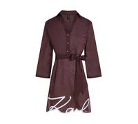 Karl Lagerfeld Abito da spiaggia marrone scuro / bianco Donna Karl Lagerfeld 36