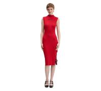 Karl Lagerfeld - Abito in maglia con lacci in pizzo - - Dresses - Donna - Rosso - M
