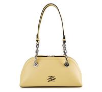 Karl Lagerfeld Autograph Borsa a spalla Vera Pelle 30 cm giallo