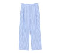 Karl Lagerfeld - Autograph Striped Poplin Pants - - Trousers - Donna - Blu - S