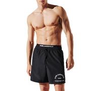 KARL LAGERFELD B.V Rue St Guillame Elastic Medium Boardshorts Pantaloncini da Bordo, Nero, M Uomo