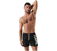 Karl Lagerfeld B.V Short Boardshorts Karl-Pantaloncini con Logo, Colore: Nero, Uomo