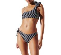 Karl Lagerfeld B.V Tie Rio Bottom, Nero/Bianco, Karl Lagerfeld Monogram Black/White, XS Donna