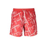 Karl Lagerfeld - Costume da bagno in poliestere - - Swimwear - Uomo - Rosso - S