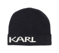 Karl Lagerfeld - Berretto con Intarsio Logo - - Accessories - Uomo - Blu - M