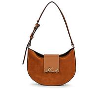 Karl Lagerfeld Borsa a spalla K/SIGNATURE FL HALFMOON SB SUE in Marrone Unica