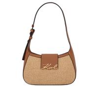 Karl Lagerfeld K/Signature Borsa a spalla beige/marrone, plastica, donna
