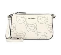 Karl Lagerfeld Ikon Borsa a tracolla Pelle 21 cm bianco