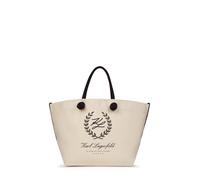 Karl Lagerfeld Borsa da spiaggia 'Hotel Karl' beige / nero Donna Karl Lagerfeld One Size
