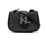 Karl Lagerfeld - Borsa Denim Piccola con Strass - -Bags -Donna -Grigio -ONE SIZE