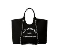KARL LAGERFELD Borsa shopper Rue St-Guillaume con catena, colore nero
