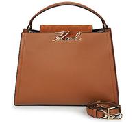 Karl Lagerfeld Borsette K/SIGNATURE MD TOP HANDLE SUED in Marrone Unica