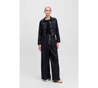 Karl Lagerfeld Button Denim Pants Dark Blue Taglia: W26 | Pantaloni Outlet | Donna | Blu