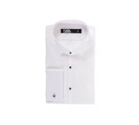 Karl Lagerfeld - Camicia con Colletto Spaccato - - Shirts - Uomo - Bianco - S