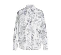 Karl Lagerfeld Camicia da donna 'KL x Jorge Parra' blu scuro / nero / bianco Donna Karl Lagerfeld M blu scuro / nero / bianco