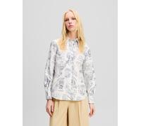 Karl Lagerfeld Camicia da donna 'KL x Jorge Parra' blu scuro / nero / bianco, Taglia S-M